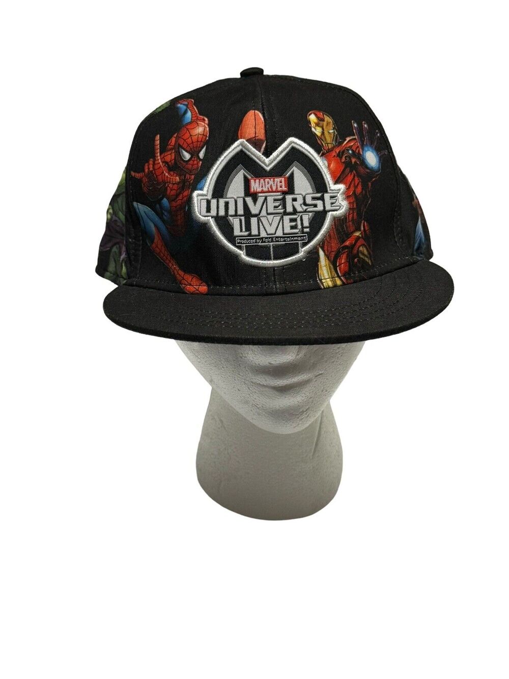 Marvel Universe Live Snapback Adult Graphics Hat Cap Super Heroes Iron Man